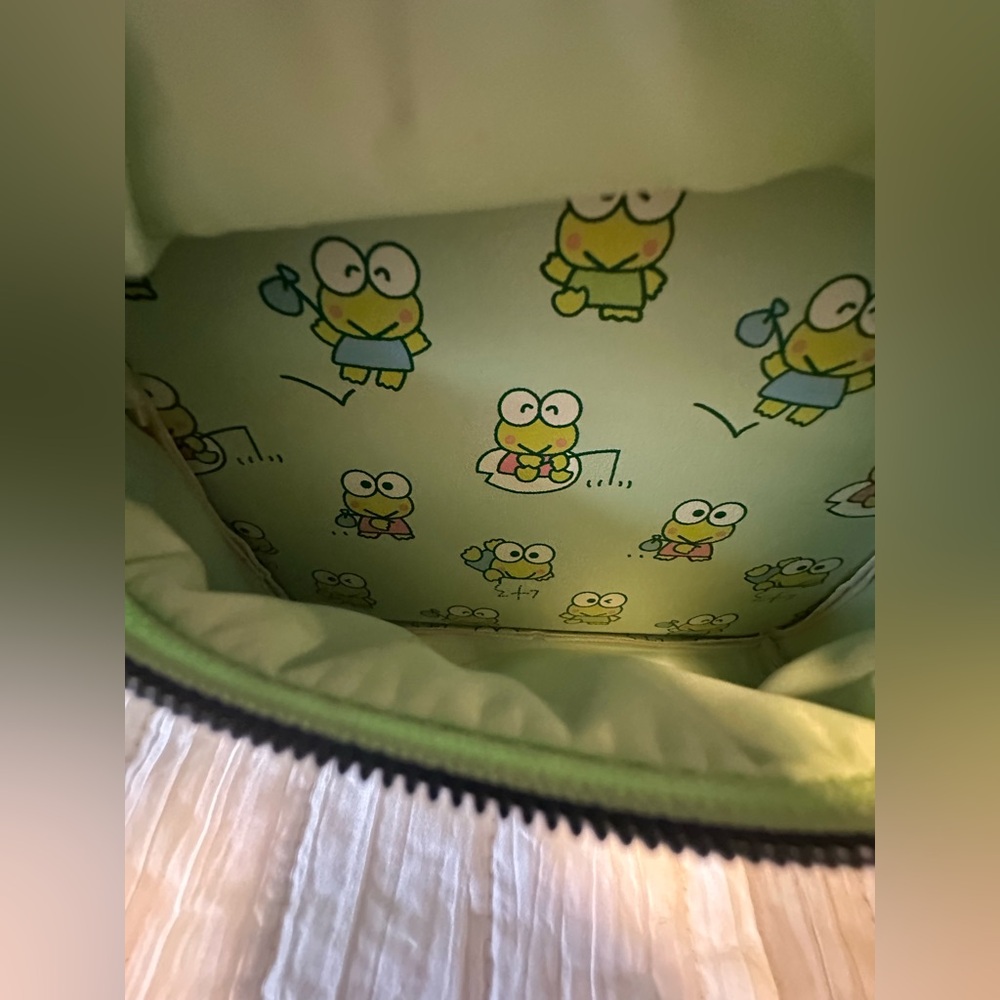Sanrio Loungefly Exclusive Keroppi Gingham Mini Backpack - Picture 6 of 8